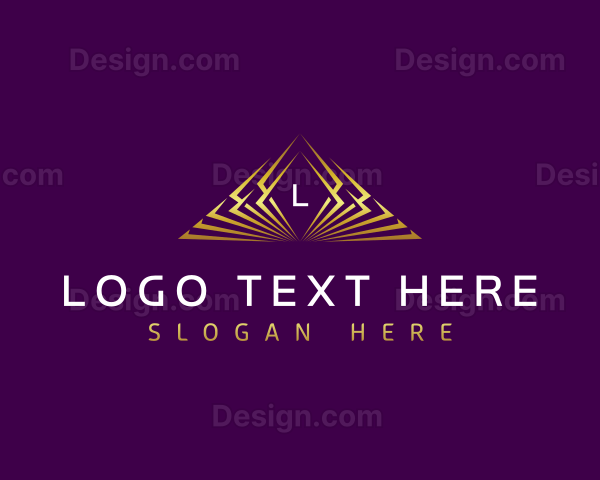 Premium Pyramid Architecture Logo