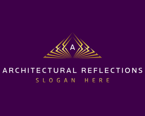 Premium Pyramid Architecture logo design