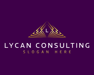 Premium Pyramid Architecture logo design