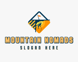 Mountain Rock Climbing logo design