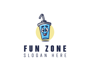 Cute Cartoon Soda logo design