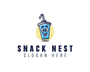 Cute Cartoon Soda logo design