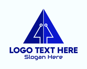 Digital Mouse Pointer Triangle logo
