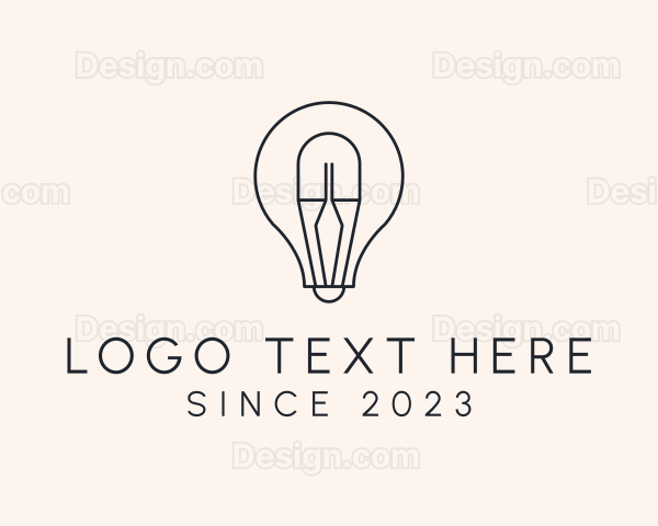 Electrical Light Bulb Logo