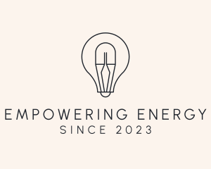 Electrical Light Bulb logo design