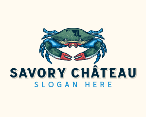 Maryland Crab Crustacean logo design