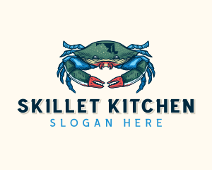 Maryland Crab Crustacean logo design