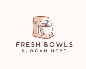 Baker Pastry Stand Mixer logo design