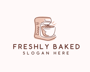 Baker Pastry Stand Mixer logo design