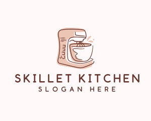 Baker Pastry Stand Mixer logo design