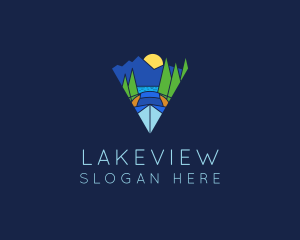 Lake Night Camp logo design