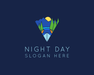 Lake Night Camp logo design