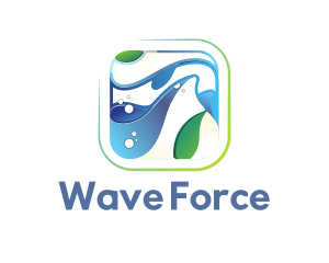 Nature Water Waves logo design