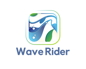 Nature Water Waves logo design