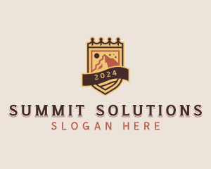 Peak Summit Mountain logo design