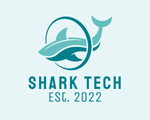 Shark Wildlife Diving  logo design