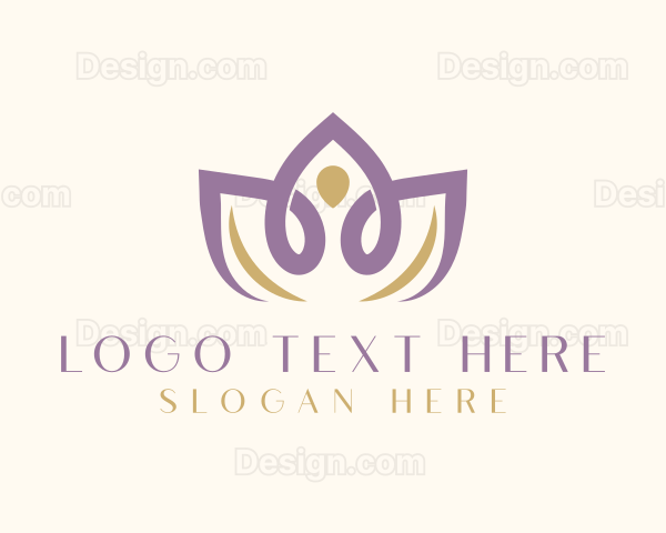 Lotus Flower Wellness Logo