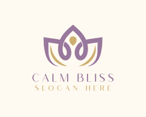 Lotus Flower Wellness logo design