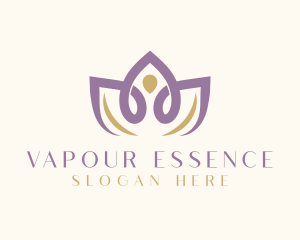 Lotus Flower Wellness logo design