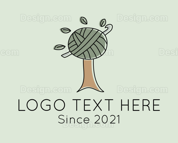 Tree Crochet Handicraft Logo