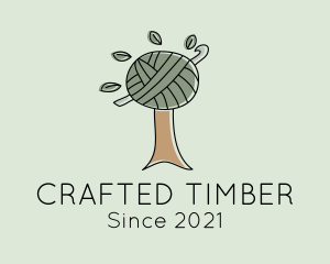 Tree Crochet Handicraft logo design