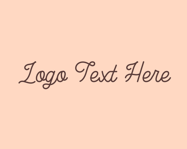 Cursive logo example 1