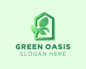 Leaf Green House logo design