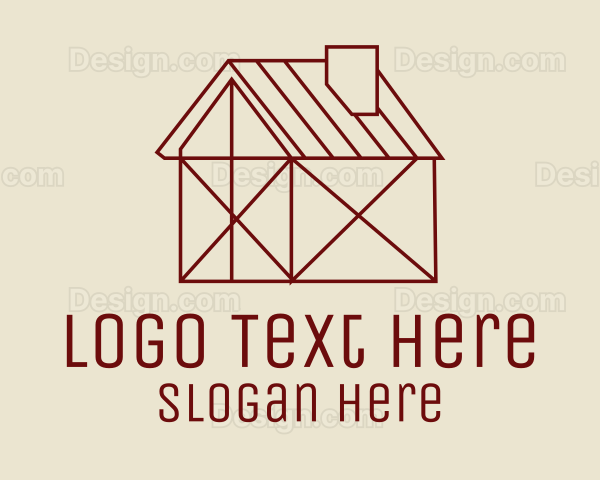 Minimalist Barn House Logo