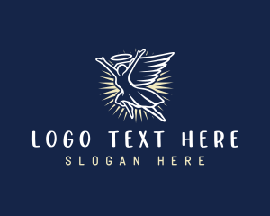 Religious Angel Wings logo