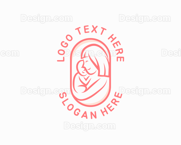 Mom Baby Pediatric Logo