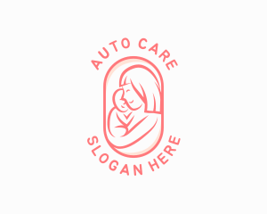 Mom Baby Pediatric logo design