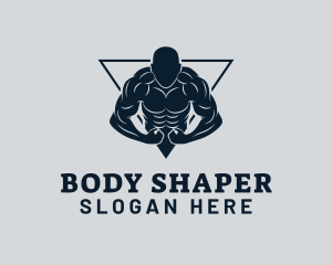 Bodybuilder Fitness Gym logo design