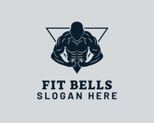 Bodybuilder Fitness Gym logo design