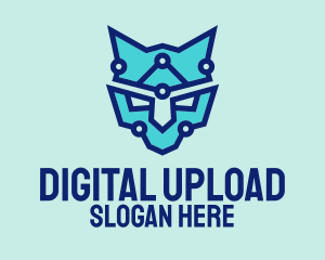 Digital Blue Panther logo design