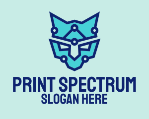 Digital Blue Panther logo design