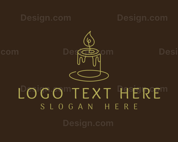 Fire Candle Wax Logo