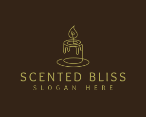 Fire Candle Wax logo design