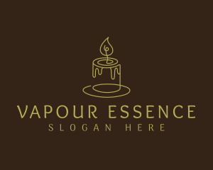 Fire Candle Wax logo design