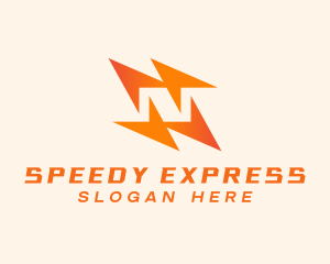 Express Delivery Letter N logo