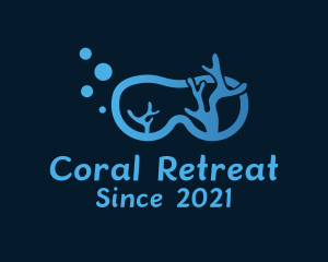 Coral Diving Goggles logo