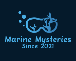 Coral Diving Goggles logo design