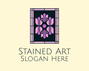 Rose Stained Glass logo design