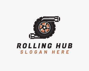 Tire Auto Repair Mechanical logo design