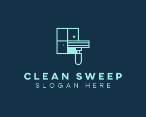 Squeegee Window Cleaning logo design