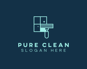 Squeegee Window Cleaning logo design