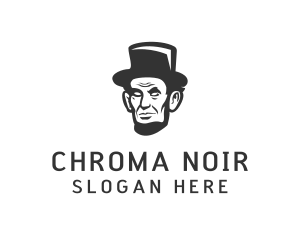 Monochromatic Lincoln Head logo