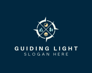 Outdoor Adventure Compass logo design