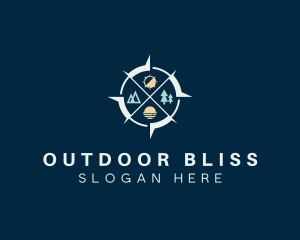 Outdoor Adventure Compass logo design