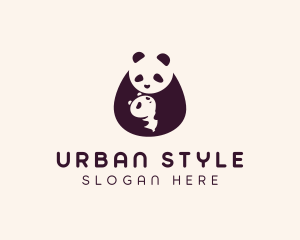 Wildlife Panda Baby Logo