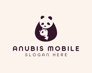 Wildlife Panda Baby logo design